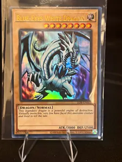 Konami Yu-Gi-Oh! Blue-Eyes White Dragon LOB-EN001 Ultra Rare Foil Unlimited - Image 1