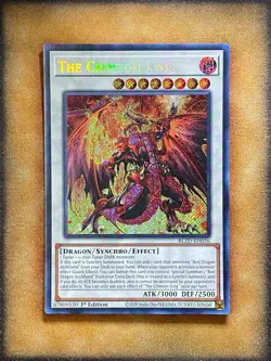 Yugioh The Crimson King BLZD-EN036 Secret Rare 1st Ed NM - Image 1