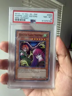 2010 YU-GI-OH! MRD- 009 METAL RAIDERS | HARPIE LADY SISTERS PSA 8 - Image 1