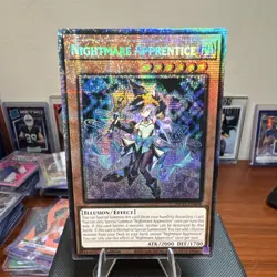 Yu-Gi-Oh Nightmare Apprentice MP25-EN004 1st Ed Prismatic Secret Rare Foil - Image 1