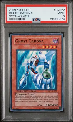 2008-09 YU-GI-OH! DUEL TERMINAL PREVIEW WAVE 2 #EN022 GHOST GARDNA PSA 9 - Image 1