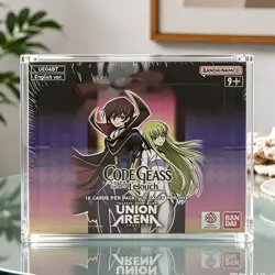 Union Arena Booster Box Acrylic Case Magnetic 99% UV Rejection - Image 1