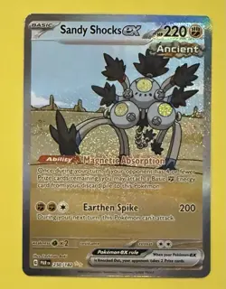 Pokemon TCG Sandy Shocks EX Paradox Rift 250/182 Holo Special Illustration Rare - Image 1