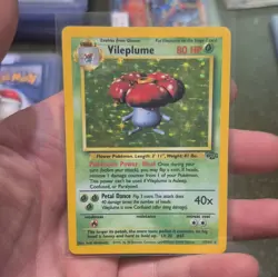 Wizards of the Coast Pokemon TCG Vileplume 15/64 Jungle Holo Rare EN 1999 80 HP - Image 1