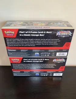 Pokemon TCG Prismatic Evolutions Surprise Box 8 Packs Brand New Sealed Lot of 2 - Image 3