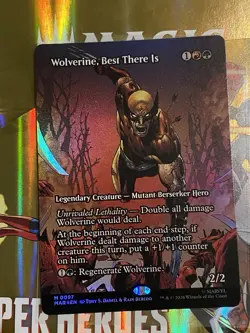 Wolverine Best There Is Borderless Foil 97 Marvel Super Heroes MTG - Image 1