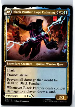 King T'Challa 219 Mythic Marvel Super Heroes Magic: The Gathering Near Mint - Image 2