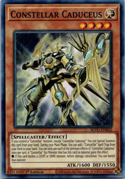 Constellar Caduceus BLVO-EN022 Yu-Gi-Oh! Light Play 1st Edition - Image 1