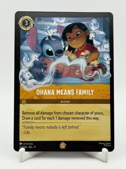 Disney Lorcana Winterspell Ohana Means Family 32/204 Legendary Non-Foil - Image 1