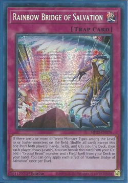 Yugioh - Rainbow Bridge of Salvation *Prismatic Secret Rare* MP22-EN270 (NM) - Image 1