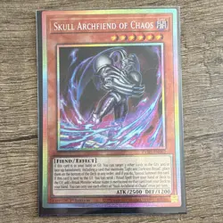 Yugioh Skull Archfiend of Chaos CORI-EN002 Starlight Rare Foil 1st Ed Eng - Image 1