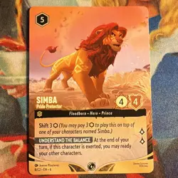 Disney Lorcana Simba - Pride Protector Enchanted Cold Foil 8/C2 Amber EN - Image 1