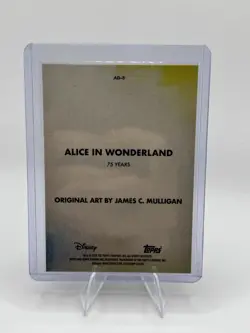 2026 Topps Disney Chrome Alice in Wonderland 75 Years Original Art #AD-3 SSP - Image 2