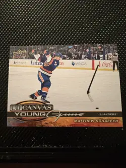 2025-25 Upper Deck Extended Series UD Canvas Young Guns Matthew Schaefer C-365 - Image 1