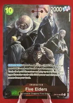Five Elders 2025 One Piece Carrying On His Will #OP13-082 Alt Art - Image 1