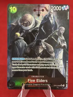 Five Elders 2025 One Piece Carrying On His Will #OP13-082 Alt Art - Image 3