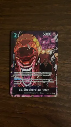 St. Shepherd JuPeter Alt Art OP13-084 Carrying On His Will One Piece TCG NM - Image 1