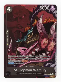 St. Topman Warcury OP13-089 Alternate Art One Piece Carrying on His Will NM - Image 1