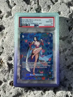 2024 One Piece OP09 EN Special Alternate Art #051 Boa Hancock PSA 10 GEM MINT - Image 1