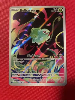 Pokemon TCG Bulbasaur 133/132 Secret Rare Mega Evolution Set - Image 1