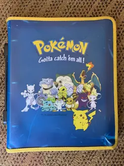 Vintage Pokemon Card Storage 3 Ring Zipper Binder Gotta Catch Em All Folder 1999 - Image 1