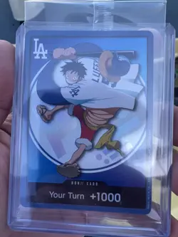 One Piece x Los Angeles Dodgers Luffy Card SGA 7/2/26 Limited Edition 2026 RARE! - Image 1