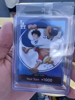 One Piece x Los Angeles Dodgers Luffy Card SGA 7/2/26 Limited Edition 2026 RARE! - Image 2