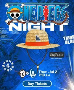 ONE PIECE X DODGERS PROMO MONKEY D LUFFY DON CARD + HAT 👒 7/2/26 PRESALE - Image 3