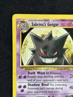 Sabrina's Gengar 29/132 Gym Challenge Unlimited Edition Rare Pokemon TCG LP - Image 2