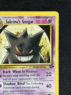 Sabrina's Gengar 29/132 Gym Challenge Unlimited Edition Rare Pokemon TCG LP - Image 3