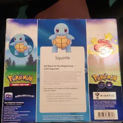 Pokemon TCG Pokemon GO Squirtle Pin Collection Box - 3 Packs, Promo Card, Pin - Image 2