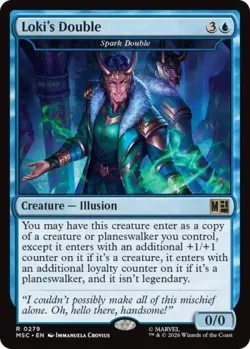 ~ Loki's Double - Spark Double ~ NM ~ Commander: Marvel Super Heroes ~ MTG ~ - Image 1