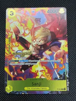 Sanji P-034 Championship Event Pack 2023 Promo English One Piece Card Japan - Image 1