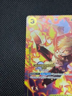 Sanji P-034 Championship Event Pack 2023 Promo English One Piece Card Japan - Image 3