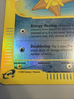 Pokemon Card - Staryu Skyridge 103/144 Reverse Holo Vintage - Image 5