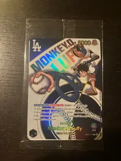Monkey D Luffy EB02-010 L Dodgers One Piece Night Promo Card English 2025 sealed - Image 1
