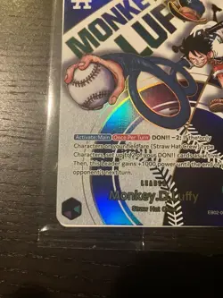 Monkey D Luffy EB02-010 L Dodgers One Piece Night Promo Card English 2025 sealed - Image 4