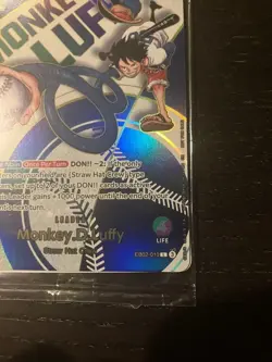 Monkey D Luffy EB02-010 L Dodgers One Piece Night Promo Card English 2025 sealed - Image 5