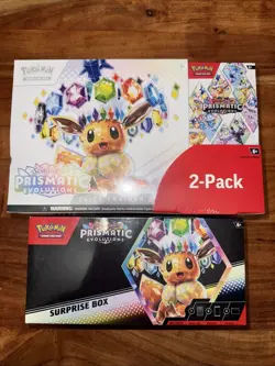 Pokemon Prismatic Evolutions ETB & Booster Bundle Costco Sealed & Surprise Box - Image 1