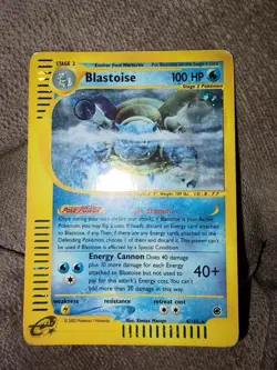 Pokemon TCG Blastoise Holo Card Expedition Base Set 4/165 - Image 4