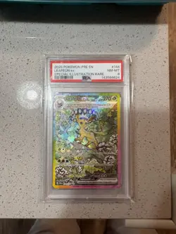Leafeon EX Prismatic Evolutions Sir 144/131 Pokemon TCG Card NM - Image 1