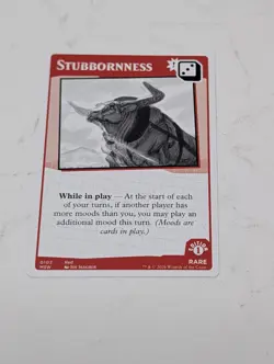 MTG Secret Lair Mood Swings - Stubbornness - Rare - Card # 0102 - 1st Edition - Image 1