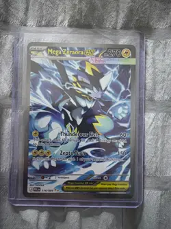 ⚡Mega Zeraora ex #114/084 SIR Pitch Black Pre-Release Card In Hand NM⚡ - Image 1
