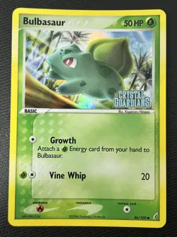 Bulbasaur 46/100 EX Crystal Guardians Stamped Reverse Holo Pokemon TCG Card NM - Image 1