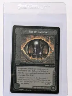 Middle Earth CCG Eye Of Sauron Rare Card 1995 MECCG Black Border - Image 3