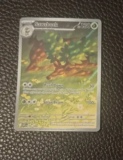 Pokemon TCG Sawsbuck 092/086 White Flare Illustration Card NM Condition - Image 1