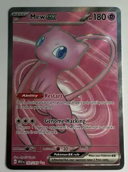 Pokemon TCG Scarlet & Violet 151 Mew ex 193/165 Ultra Rare Holo English - Image 1