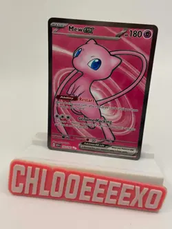 Pokemon TCG Mew ex 193/165 Scarlet & Violet 151 Full Art Holo Ultra Rare EX NM - Image 1
