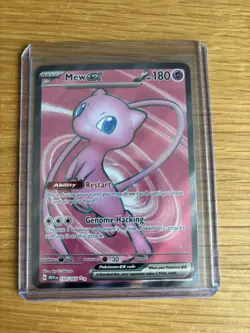 Pokemon Mew EX Ultra Rare TCG Card 193/165 Scarlet and Violet 151 Series - Image 1