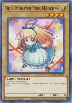 Doll Monster Miss Madchen - BACH-EN093 - Common - 1st Edition NM Yugioh Battle o - Image 1